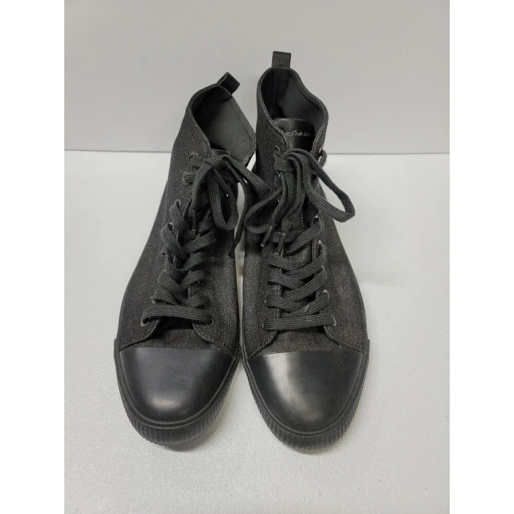 Calvin Klein Bensi CK Monogram High Top Mens Designer Sneakers Shoes 11.5